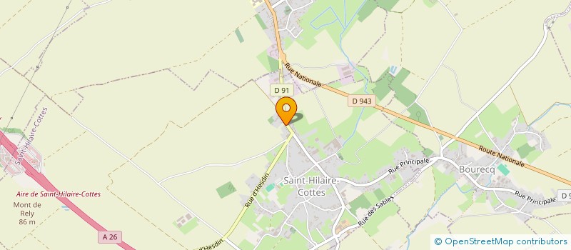 localisation de l'entreprise MADAME MAZARINE DUQUENNE  SAINT-HILAIRE-COTTES