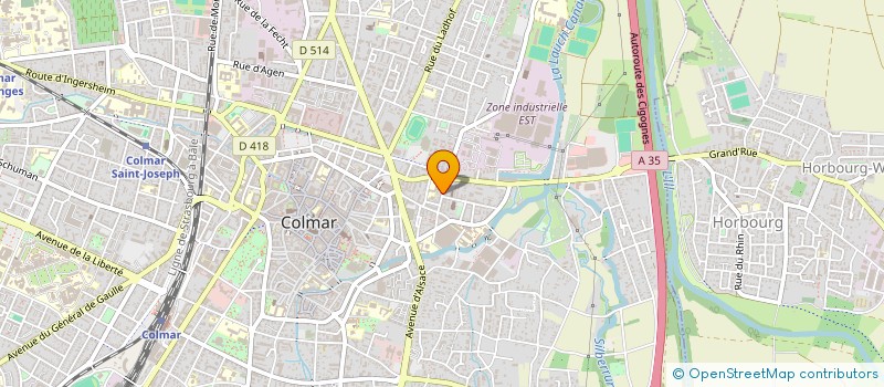 localisation de l'entreprise MADAME MAZARINE FLAVIGNIE  COLMAR