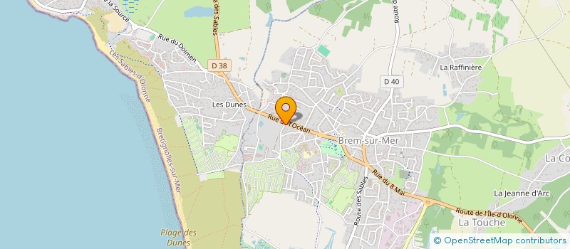 localisation de l'entreprise MADAME MAZELLY GERVAIS à BREM-SUR-MER