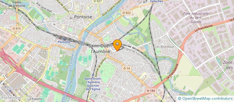 localisation de l'entreprise MADAME MBAYANG DIOP  SAINT-OUEN-L'AUMONE