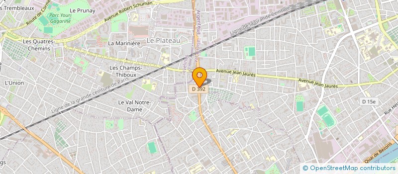 localisation de l'entreprise MADAME MBIYE JENNIFER KABASELE  ARGENTEUIL