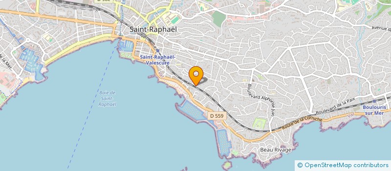 localisation de l'entreprise MADAME MCHELE DELUME  SAINT-RAPHAEL