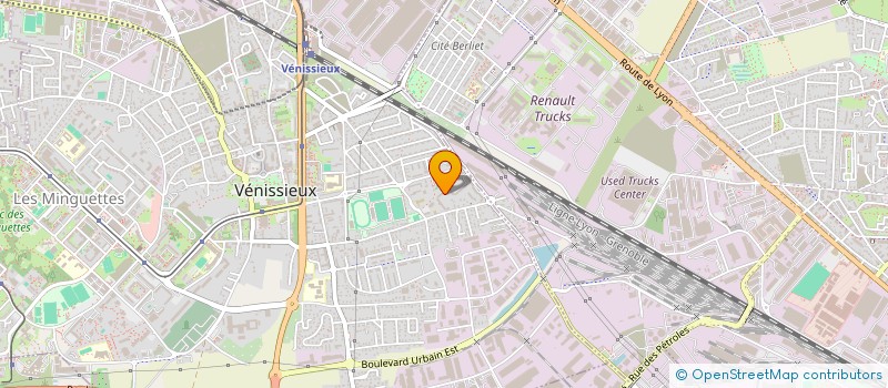 localisation de l'entreprise MADAME MEBARKA REZIG  VENISSIEUX