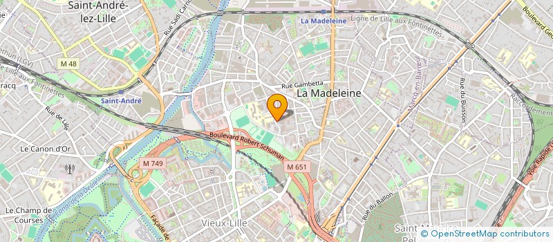 localisation de l'entreprise MADAME MEDHIE MARINETTE à LA MADELEINE