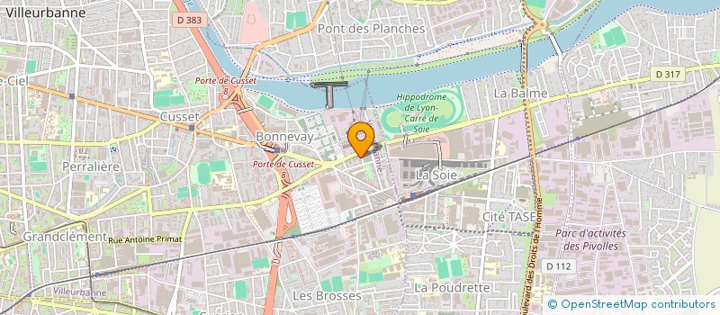 localisation de l'entreprise MADAME MEDINA KADDED  VILLEURBANNE