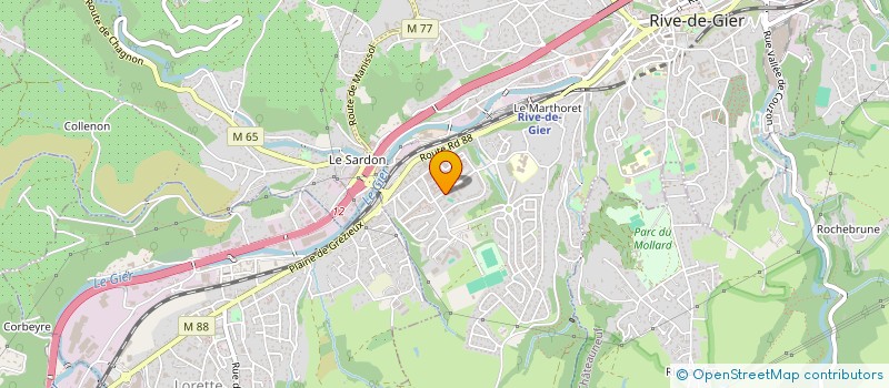 localisation de l'entreprise MADAME MEDINE ERDINC  RIVE-DE-GIER