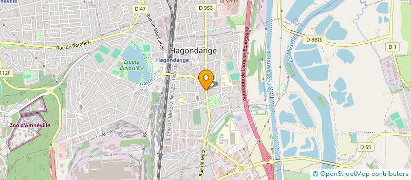 localisation de l'entreprise MADAME MEDINE LALAU  HAGONDANGE