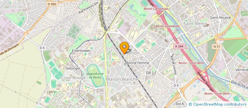 localisation de l'entreprise MADAME MEERLY N'ZE NKALA  REIMS