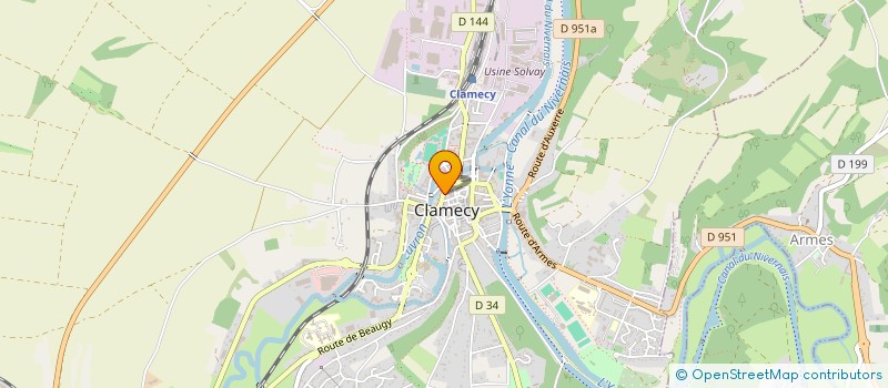 localisation de l'entreprise MADAME MEFTAH BOULANGER à CLAMECY