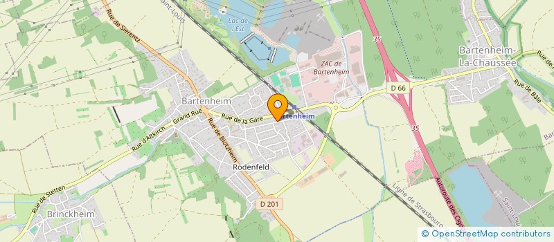 localisation de l'entreprise MADAME MEG DIENER  BARTENHEIM