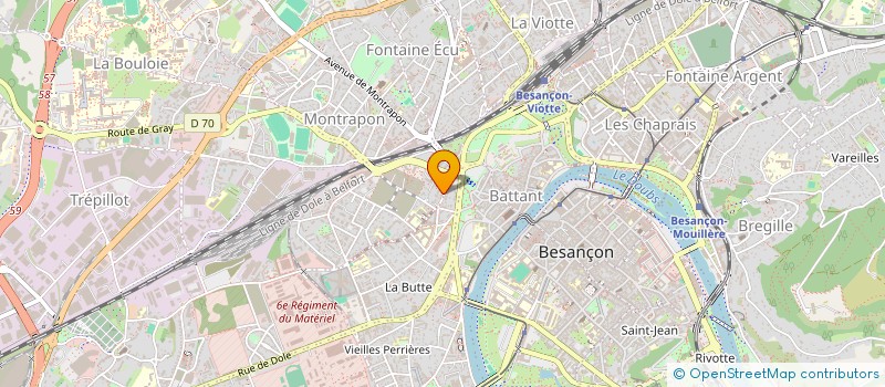 localisation de l'entreprise MADAME MEG FAVIER  BESANCON