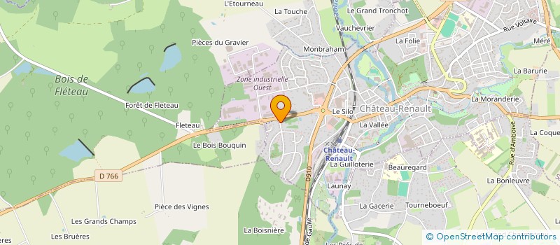 localisation de l'entreprise MADAME MEGAN CHEVRIER  CHATEAU-RENAULT