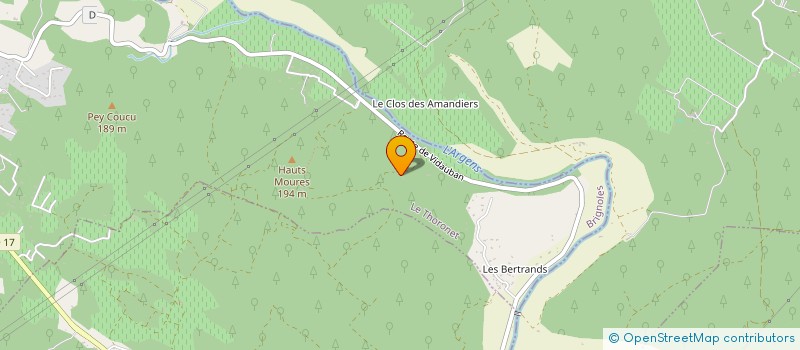 localisation de l'entreprise MADAME MEGAN FERGUSON  LE THORONET