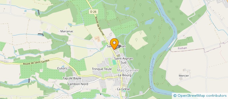 localisation de l'entreprise MADAME MEGAN MERLEVEDE  MAS-GRENIER