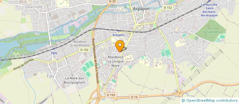 localisation de l'entreprise MADAME MEGAN MICHEL à ARPAJON