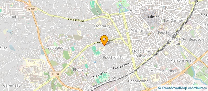 localisation de l'entreprise MADAME MEGAN RIBEIRO à NIMES