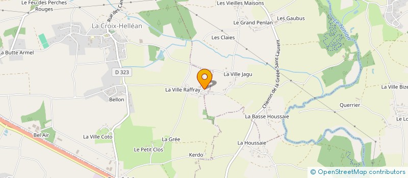 localisation de l'entreprise MADAME MEGAN SOMMERVILLE  LA CROIX-HELLEAN