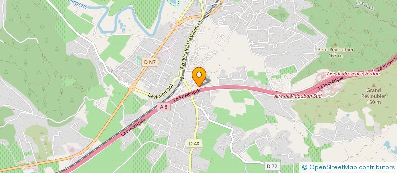 localisation de l'entreprise MADAME MEGANE ADOLPHE  VIDAUBAN