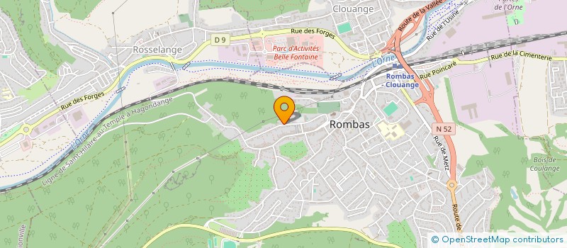 localisation de l'entreprise MADAME MEGANE BEURET  ROMBAS