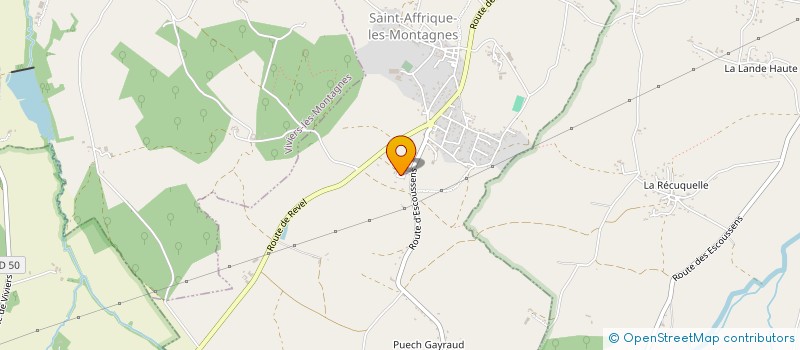 localisation de l'entreprise MADAME MEGANE BOUISSET à SAINT-AFFRIQUE-LES-MONTAGNES