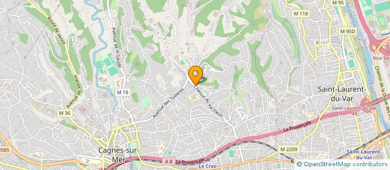 localisation de l'entreprise MADAME MEGANE CANERI à CAGNES-SUR-MER