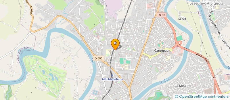 localisation de l'entreprise MADAME MEGANE CHAMIOT-CLERC à ALBI