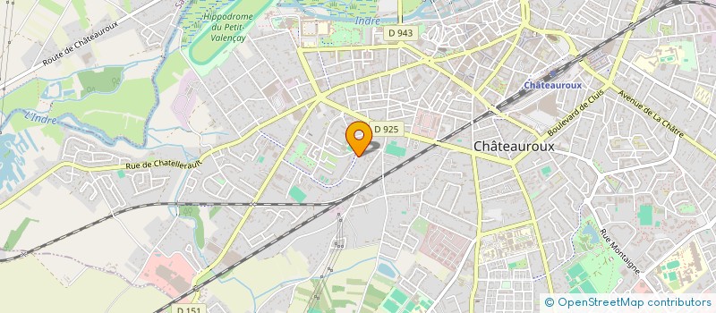 localisation de l'entreprise MADAME MEGANE CHARPENTIER à CHATEAUROUX