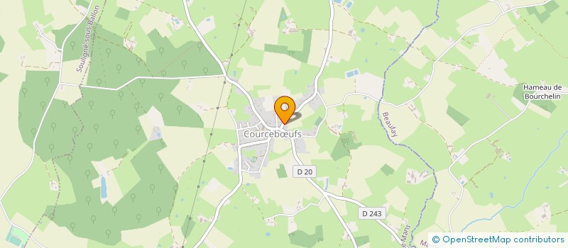 localisation de l'entreprise MADAME MEGANE CHAUVEAU  COURCEBUFS