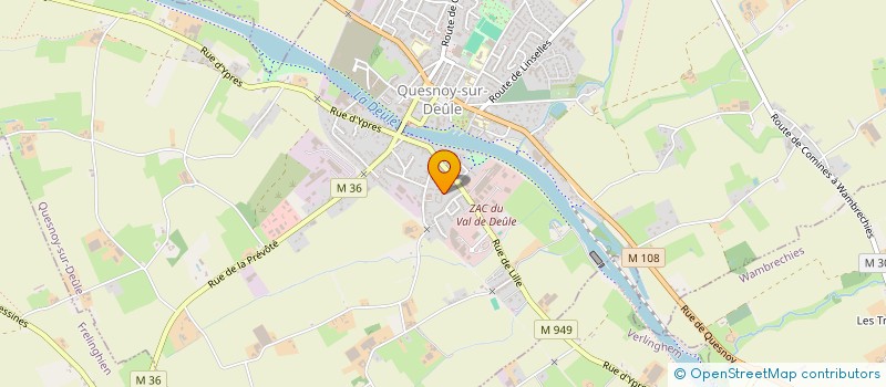 localisation de l'entreprise MADAME MEGANE CLAISSE  QUESNOY-SUR-DEULE