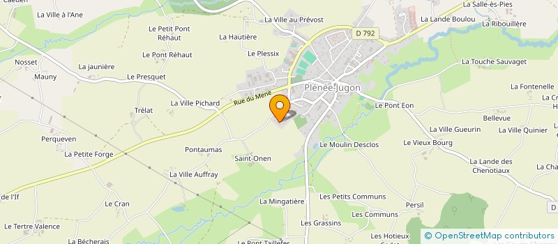 localisation de l'entreprise MADAME MEGANE CNUDDE  PLENEE-JUGON