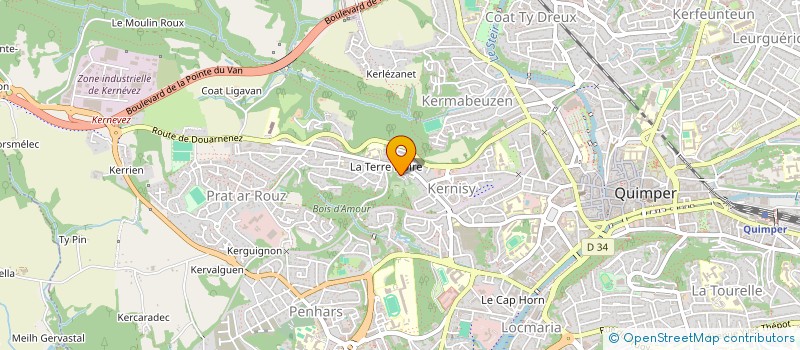 localisation de l'entreprise MADAME MEGANE COSSEC à QUIMPER