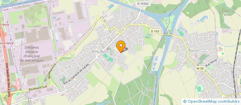 localisation de l'entreprise MADAME MEGANE D'ALMEIDA  BILLY-BERCLAU