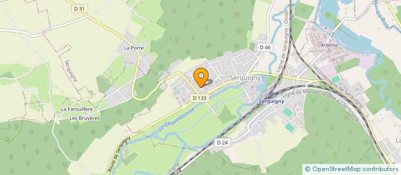 localisation de l'entreprise MADAME MEGANE DAUCHY  SERQUIGNY