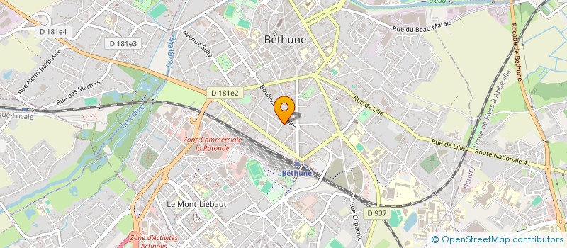 localisation de l'entreprise MADAME MEGANE DELABY  BETHUNE