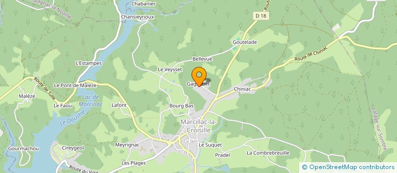 localisation de l'entreprise MADAME MEGANE DELALANDRE  MARCILLAC-LA-CROISILLE