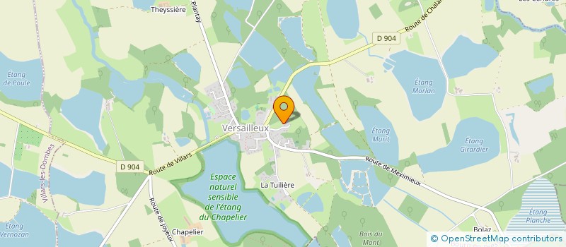 localisation de l'entreprise MADAME MEGANE DESMOULINS  VERSAILLEUX