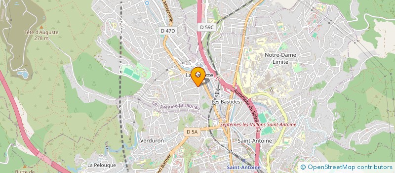 localisation de l'entreprise MADAME MEGANE FAGUIER à LES PENNES-MIRABEAU