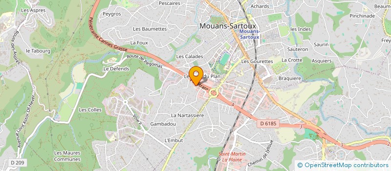 localisation de l'entreprise MADAME MEGANE GAUTIER  MOUANS-SARTOUX