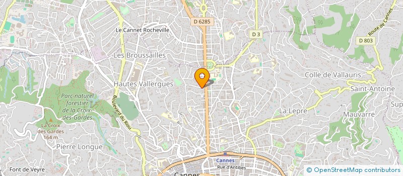 localisation de l'entreprise MADAME MEGANE GUEMARA à CANNES