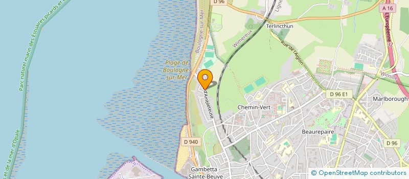 localisation de l'entreprise MADAME MEGANE GUYOT  BOULOGNE-SUR-MER