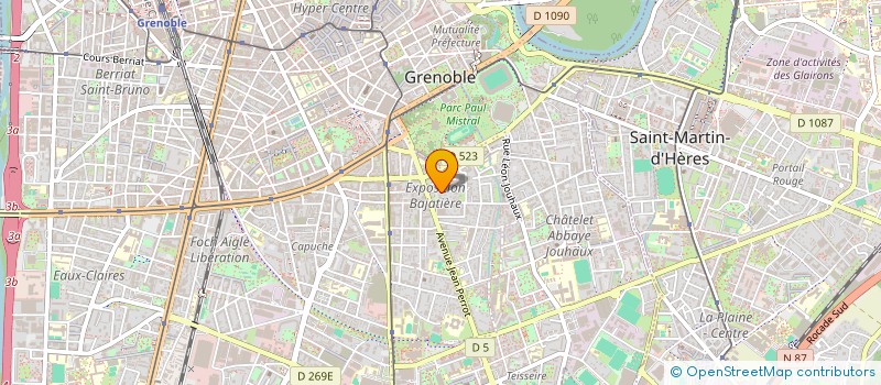 localisation de l'entreprise MADAME MEGANE JARRY à GRENOBLE