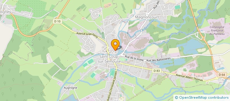 localisation de l'entreprise MADAME MEGANE JEANJAQUOT  SAINT-LOUP-SUR-SEMOUSE