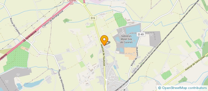 localisation de l'entreprise MADAME MEGANE LARCON  CAZERES