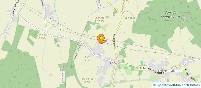 localisation de l'entreprise MADAME MEGANE LEDIEU à FRIERES-FAILLOUEL