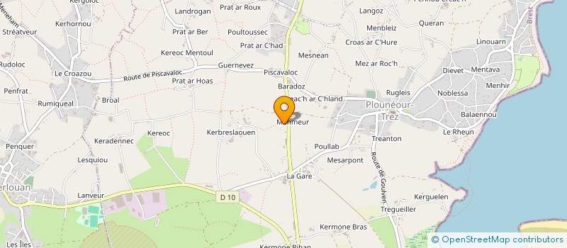 localisation de l'entreprise MADAME MEGANE LOAEC  PLOUNEOUR-BRIGNOGAN-PLAGES