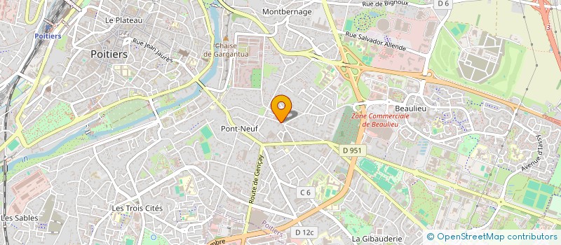 localisation de l'entreprise MADAME MEGANE MALBURG  POITIERS