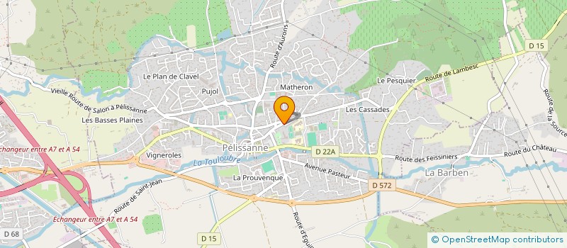 localisation de l'entreprise MADAME MEGANE MANFREDI  PELISSANNE