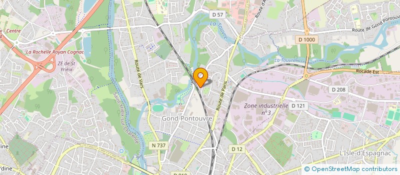 localisation de l'entreprise MADAME MEGANE MAZEAS  GOND-PONTOUVRE