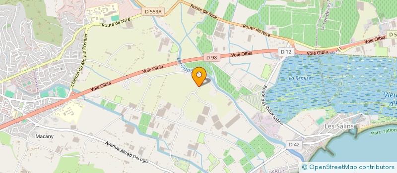 localisation de l'entreprise MADAME MEGANE MERANDON à HYERES