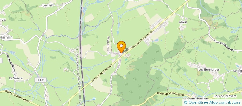 localisation de l'entreprise MADAME MEGANE MERLIN  SAINT-PIERRE-DE-VARENNES